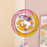 Activity Toys: Sparkly Ornament Suncatcher - DIY for Kids Art Craft Colouring PaintingSet