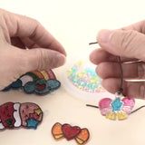 Activity Toys: Sparkly Ornament Suncatcher - DIY for Kids Art Craft Colouring PaintingSet