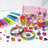 Activity Toys: Colorato Trendy Jewellery Glass Art Deco - DIY Craft Kit for Kids Painting Set
