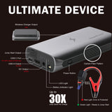 2000A JumpsPower GTS Jump Starter Powerbank 37000mWh 12V Phone Car Battery Charger