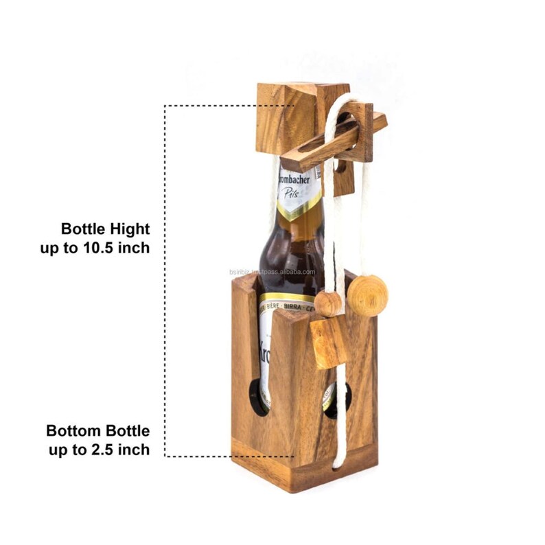 Beer Hampers: Brainteaser beer bottle mystery lock puzzle- open the lock before you can have a drink! Great party gift