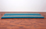 Day bed Roll Out Mattress XL Large Foldout Mat relaxation day bed camping or Yoga Matt Natural Kapok Filled BLUE 120x200