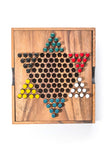 Board Games: Chinese Checkers - wooden board game, strategy game, game for adults, game