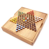 Board Games: Chinese Checkers - wooden board game, strategy game, game for adults, game