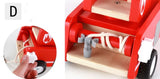Fridges: Fire truck wooden 3 years + with ladder and firemen Fire engine Red