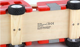 Fridges: Fire truck wooden 3 years + with ladder and firemen Fire engine Red