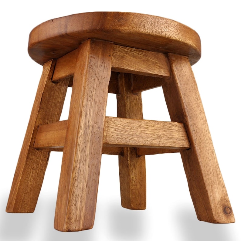 Pretend Play: Children's Chair Stool Wooden Frog Face Theme
