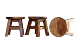 Pretend Play: Children's Chair Stool Wooden Frog Face Theme