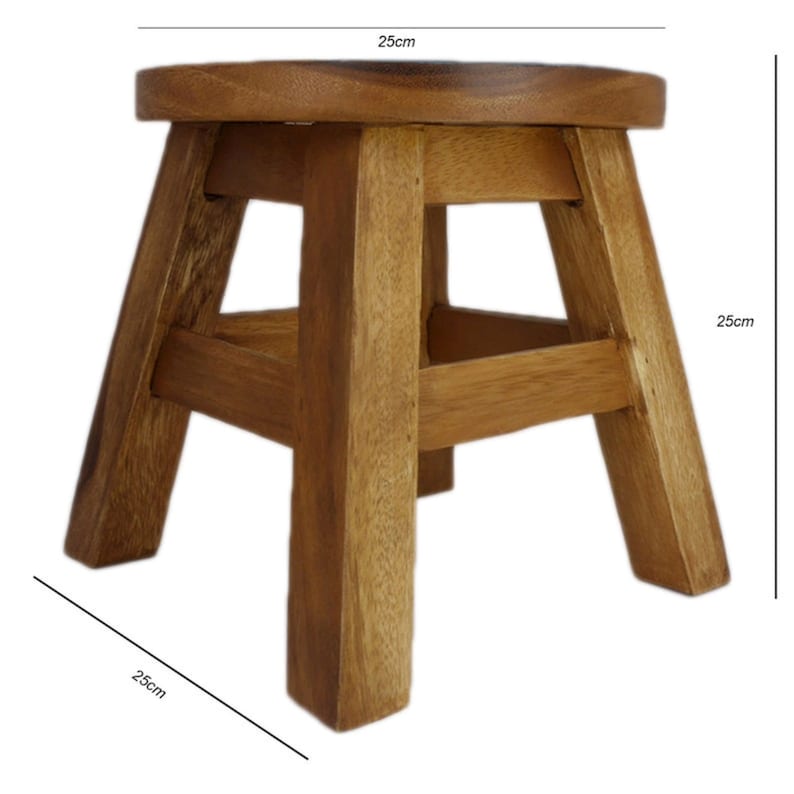 Pretend Play: Children's Chair Stool Wooden Frog Face Theme