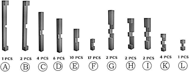 Kid's Jigsaw Puzzles: Japanese Interlocking Ladder Puzzle