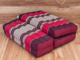 Wellness Accessories: Mothers day gift Meditation Cushion Set RED Medium Size-RED3-Fold Zafu