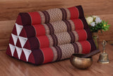 Pillows: Mothers day gift Thai Triangle Pillow Backrest Cushion Kapok Filled_Light RED ONLY