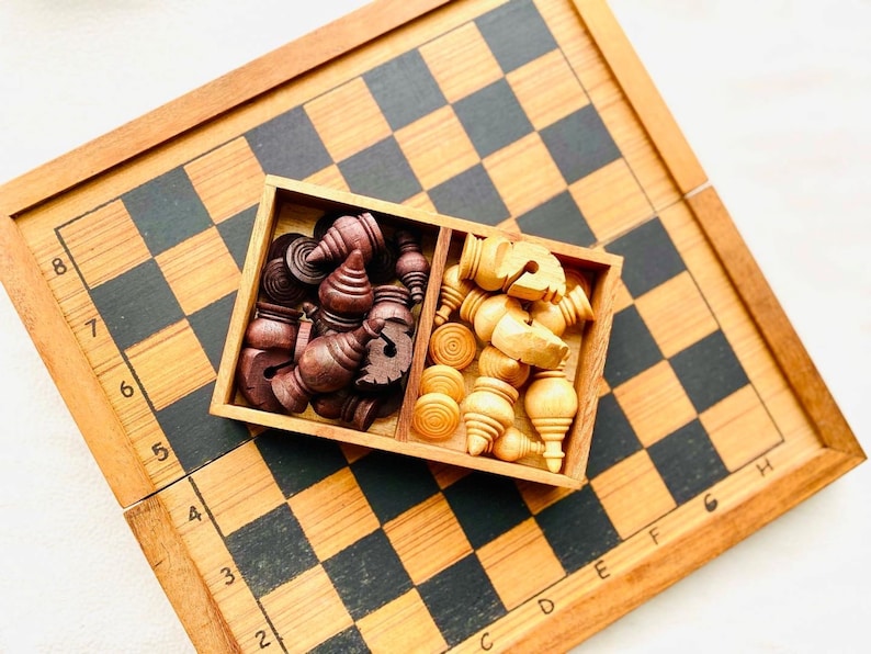 Building Toys: Mothers day gift Wooden Makruk traditional Thai Chess Set