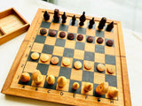 Building Toys: Mothers day gift Wooden Makruk traditional Thai Chess Set