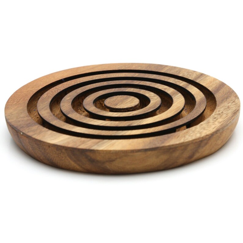 Building Toys: Marble run brain teaser puzzle, wood, handmade 3D puzzle-get all 3 marbles together