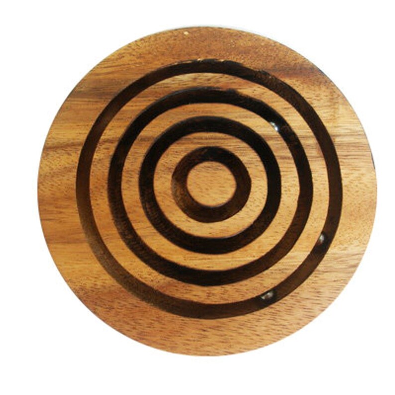 Building Toys: Marble run brain teaser puzzle, wood, handmade 3D puzzle-get all 3 marbles together