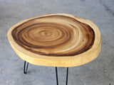 Coffee Tables: Round Raintree Wood Live Edge Coffee Table