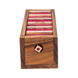 Board Games: Stacking tumbling blocks wood Red colours balance game with dice play options handmade stacking Fun Board Games Kids Ages 4 to Adults