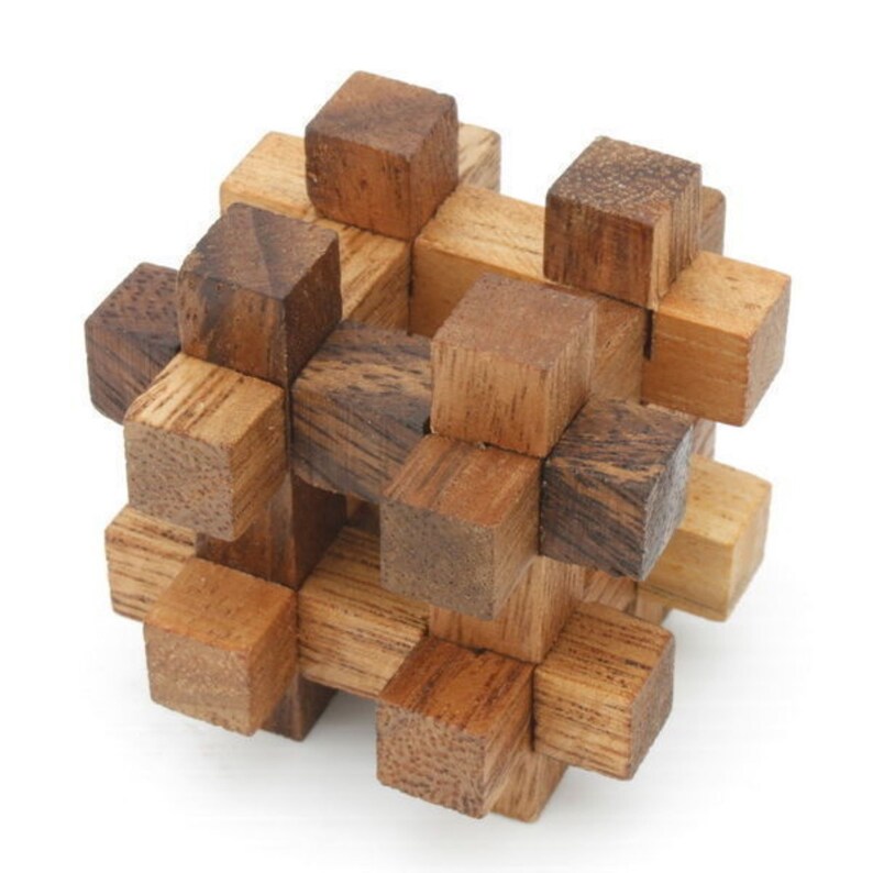 Board Games: 12 unique hand made wooden Puzzles in a Deluxe Gift Box Set-for kids or adults