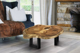 Artificial Flowers & Plants: Unique Saur Wood Round Coffee Table, generous 95cm across one of kind 100% unique designed by nature