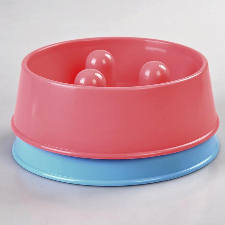 Dog Bowls, Feeders & Waterers: YES4PETS 1 x Medium Pet Anti Gulp Feeder Bowl Dog Cat Puppy slow food Interactive Dish Pink