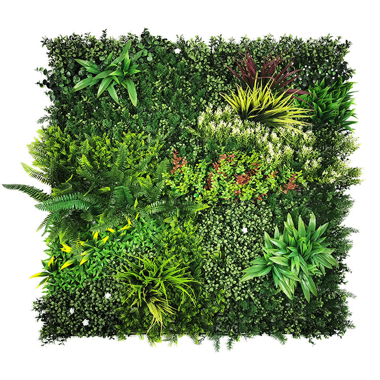 Artificial Wall Plants: YES4HOMES 1 SQM Artificial Plant Wall Décor Grass Panels Vertical Garden Tile Fence 1X1M Green