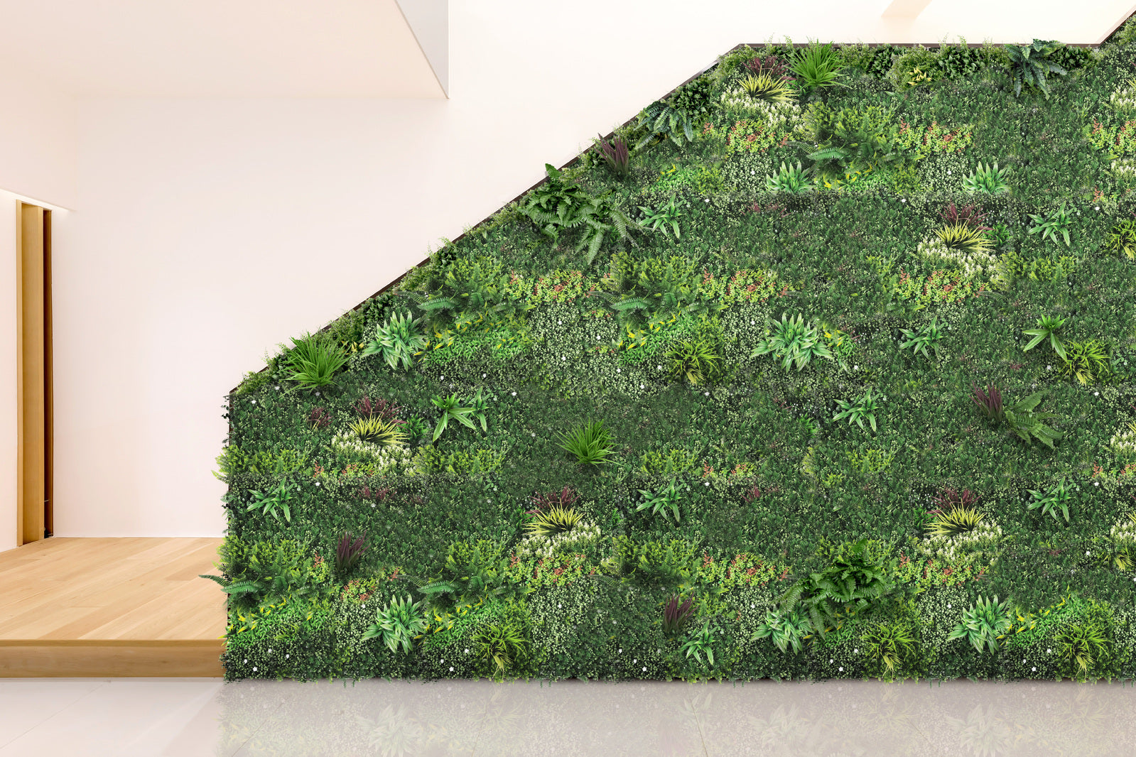 Artificial Wall Plants: YES4HOMES 1 SQM Artificial Plant Wall Décor Grass Panels Vertical Garden Tile Fence 1X1M Green