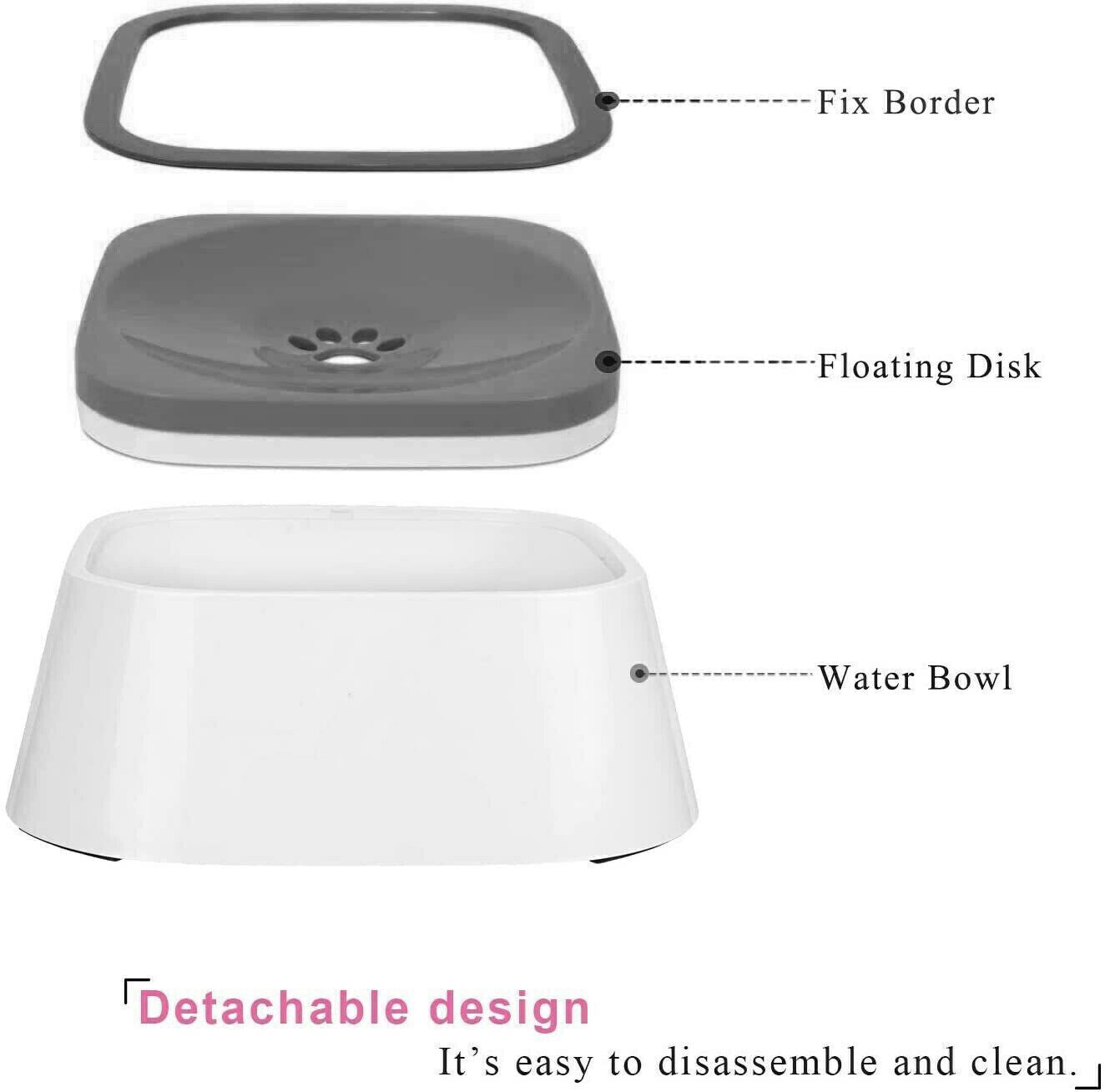 Dog Bowls, Feeders & Waterers: YES4PETS 1 x Medium Pet No Spill Feeder Bowl Dog Cat Puppy slow food Interactive Dish Dispenser