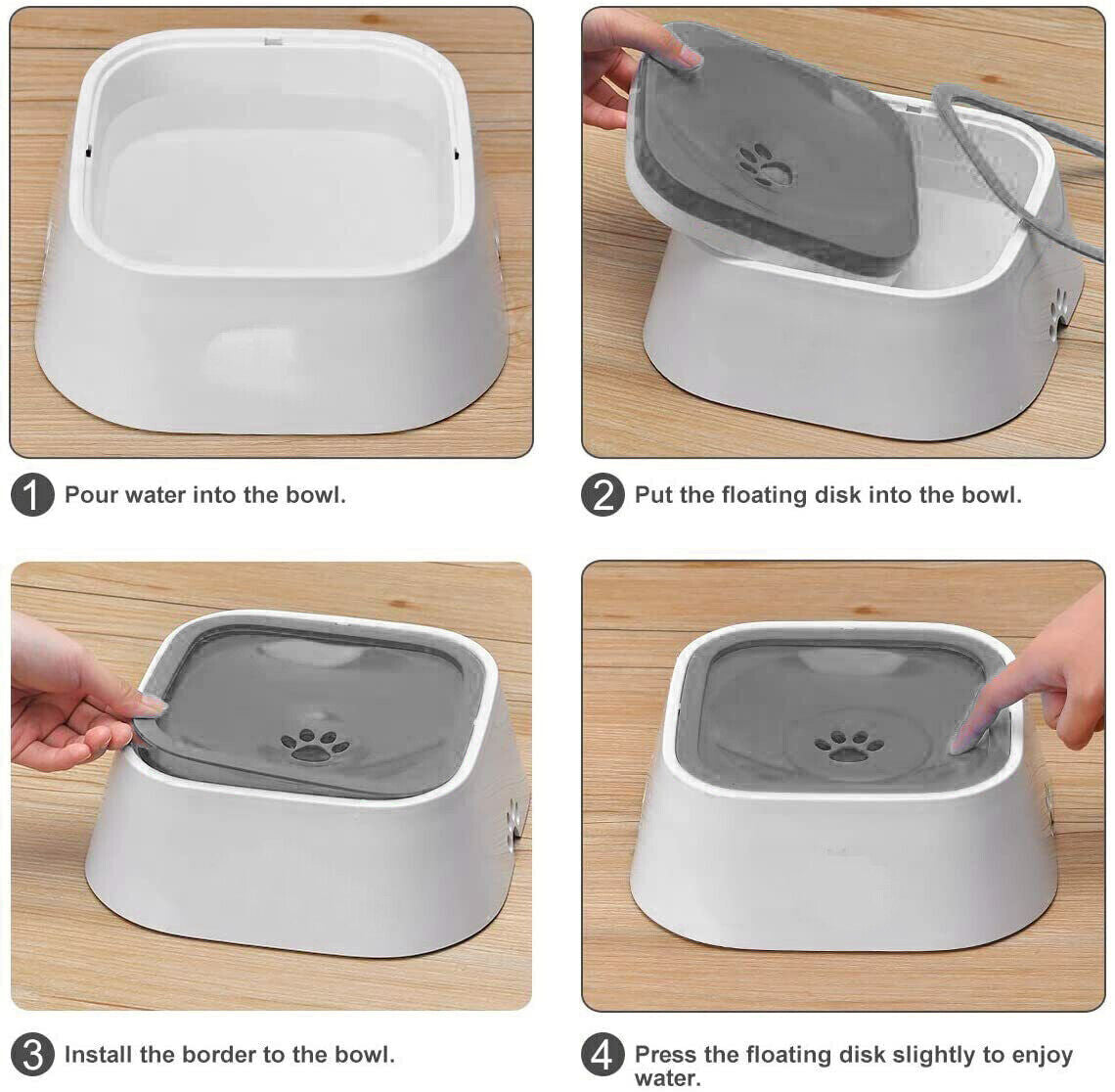 Dog Bowls, Feeders & Waterers: YES4PETS 1 x Medium Pet No Spill Feeder Bowl Dog Cat Puppy slow food Interactive Dish Dispenser