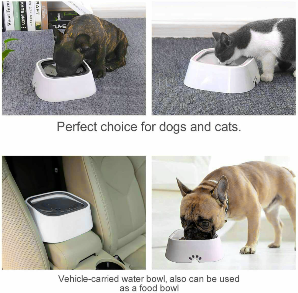 Dog Bowls, Feeders & Waterers: YES4PETS 1 x Medium Pet No Spill Feeder Bowl Dog Cat Puppy slow food Interactive Dish Dispenser