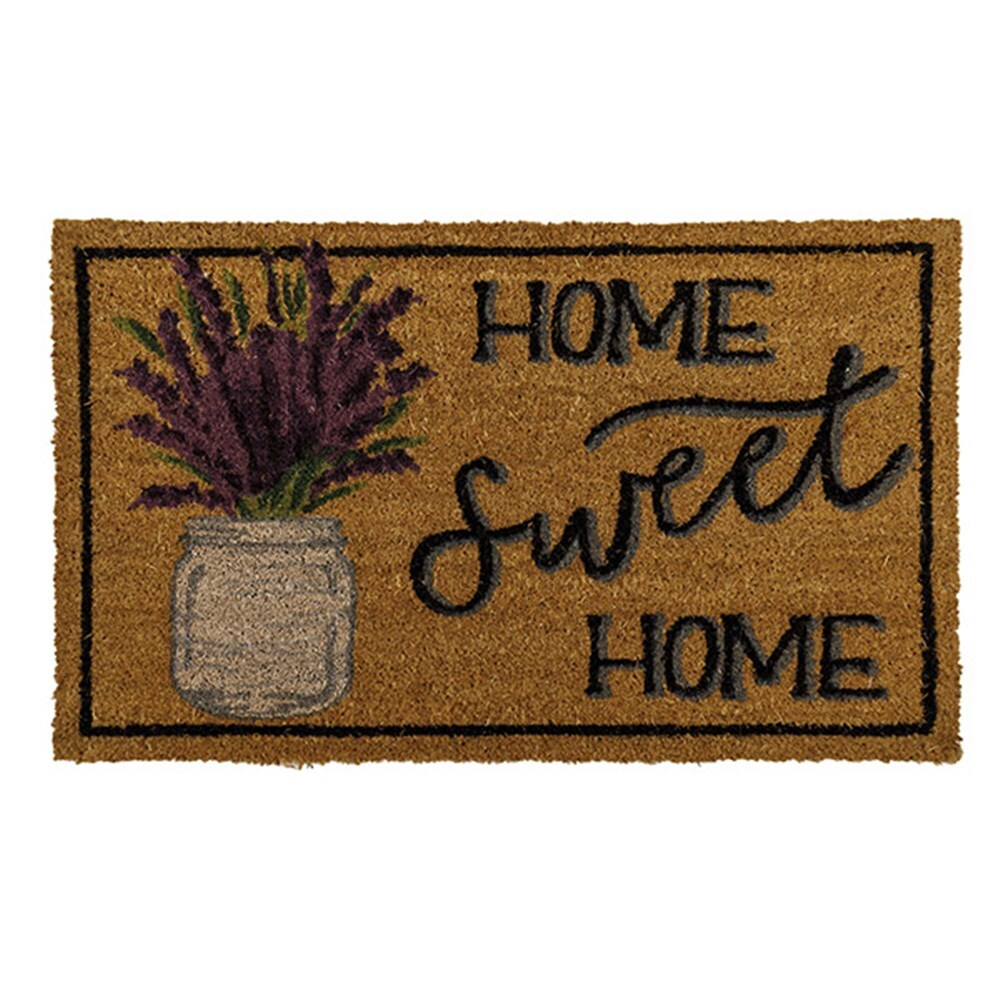Door Mats: YES4HOMES 2 x Sweet Home mat Doormat for Front Door Entryway Outdoor Floor mat Cursive Natural Coconut Coir Mat