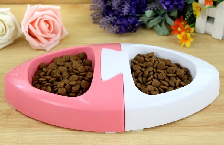 Dog Bowls, Feeders & Waterers: YES4PETS 2 x Medium Pet Plastic Rabbit Dog Feeding Bowls Cat Rabbit Guinea Pig Feeder