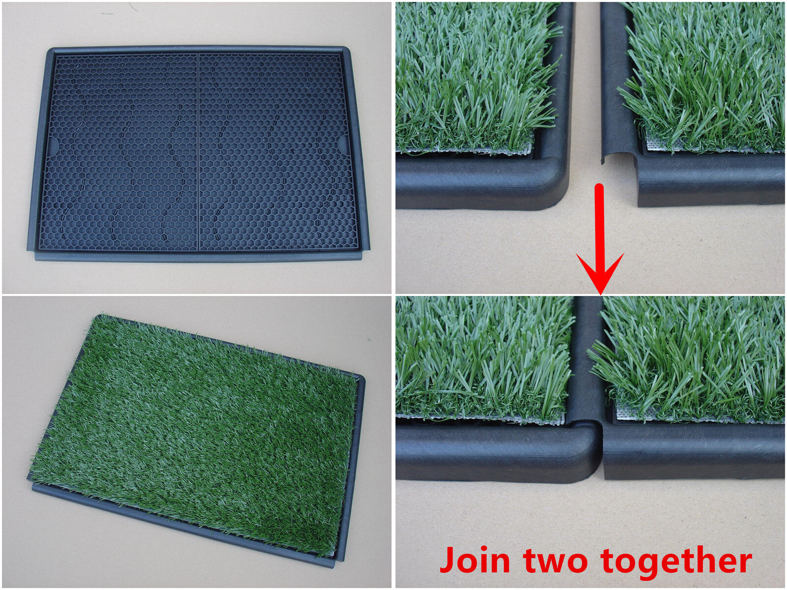 Dog Training Aids: YES4PETS Indoor Dog Puppy Toilet Grass Potty Training Mat Loo Pad 85 x 63 cm