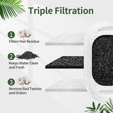 Dog Bowls, Feeders & Waterers: YES4PETS 8 x Pet Dog Cat Fountain Filter Replacement Activated Carbon Exchange Filtration System Automatic Water Dispenser Compatible