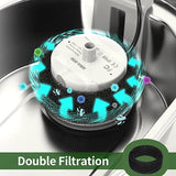 Dog Bowls, Feeders & Waterers: YES4PETS 8 x Pet Dog Cat Fountain Filter Replacement Activated Carbon Exchange Filtration System Automatic Water Dispenser Compatible