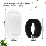 Dog Bowls, Feeders & Waterers: YES4PETS 8 x Pet Dog Cat Fountain Filter Replacement Activated Carbon Exchange Filtration System Automatic Water Dispenser Compatible