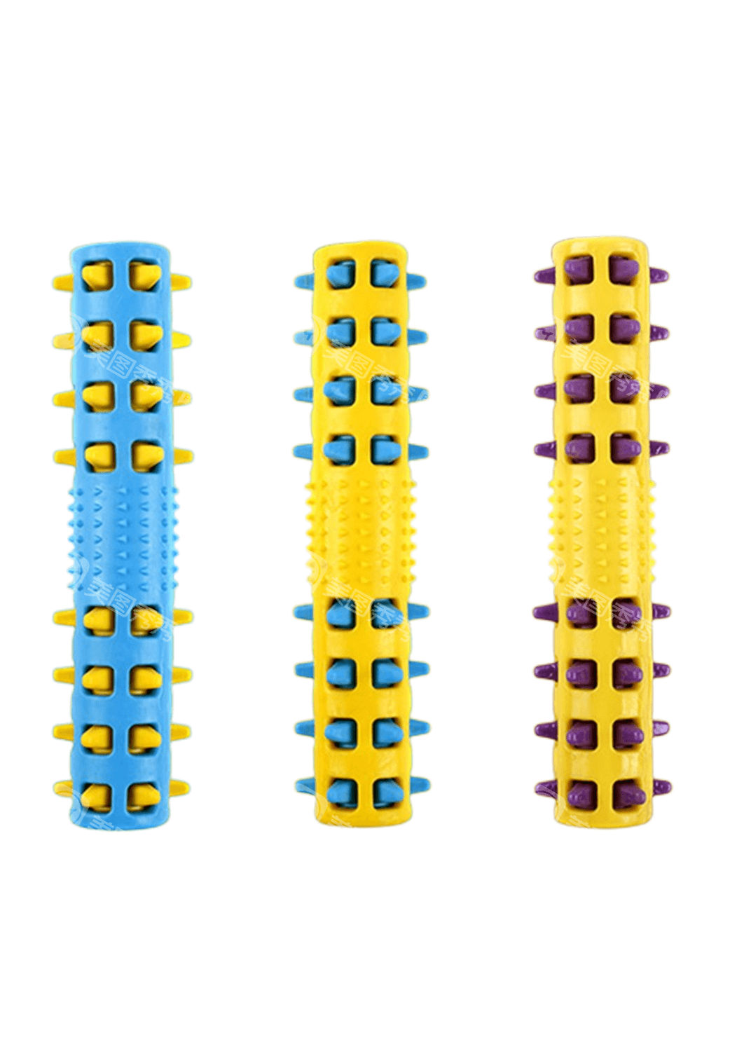 Dog Toys: YES4PETS 3 x Large Dog Puppy Rubber Spike Fetch Stick Dental Hygiene Chew Play Toy