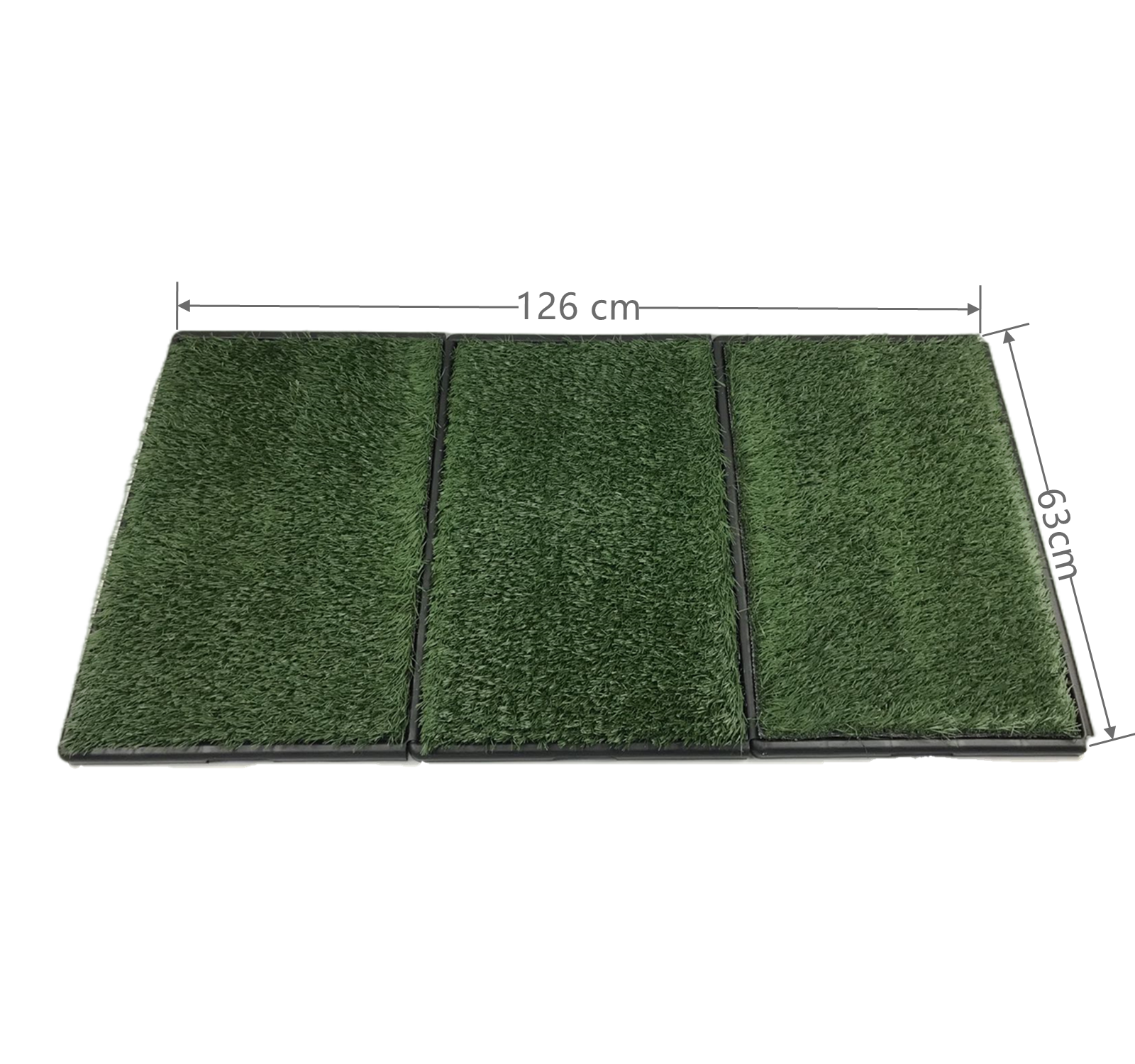 Dog Training Aids: YES4PETS Indoor Dog Puppy Toilet Grass Potty Training Mat Loo Pad 126 x 63 cm