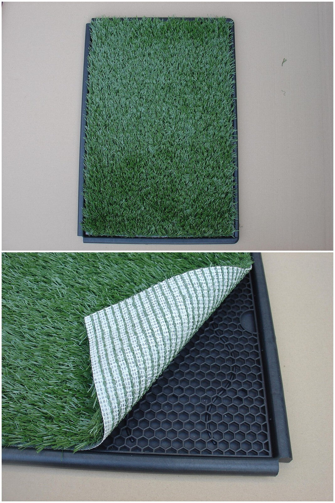 Dog Training Aids: YES4PETS Indoor Dog Puppy Toilet Grass Potty Training Mat Loo Pad 126 x 63 cm