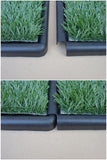 Dog Training Aids: YES4PETS Indoor Dog Puppy Toilet Grass Potty Training Mat Loo Pad 126 x 63 cm