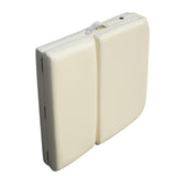 Massage Tables: YES4HOMES 3 Fold 5 cm Thickness Foam Portable Aluminium Massage Table Massage Bed Beauty Therapy Beige