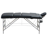 Massage Chairs: YES4HOMES 3 Fold 5 cm Thickness Foam Portable Aluminium Massage Table Massage Bed Beauty Therapy Black