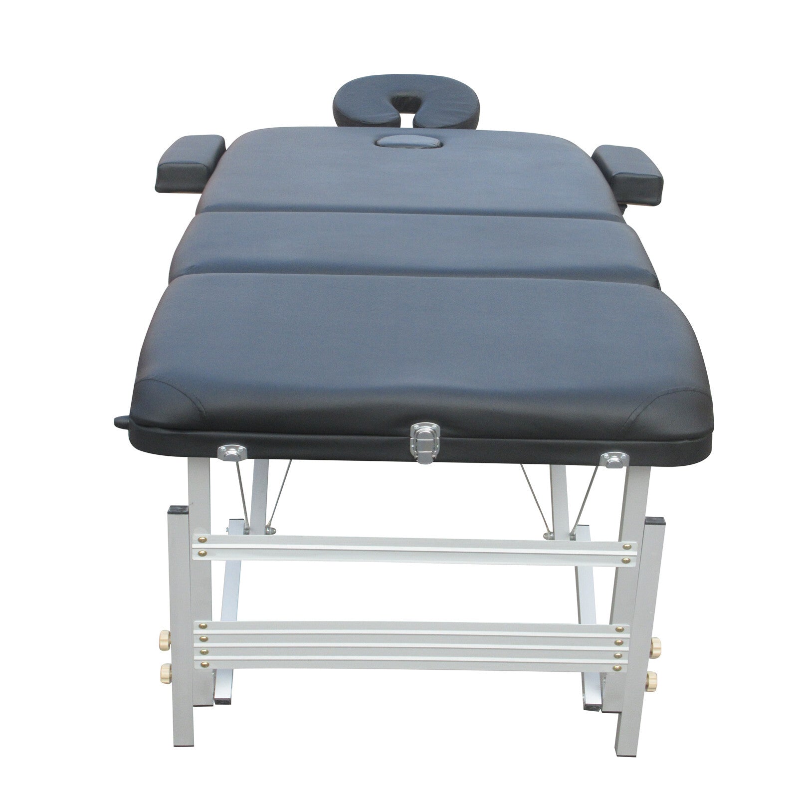 Massage Chairs: YES4HOMES 3 Fold 5 cm Thickness Foam Portable Aluminium Massage Table Massage Bed Beauty Therapy Black