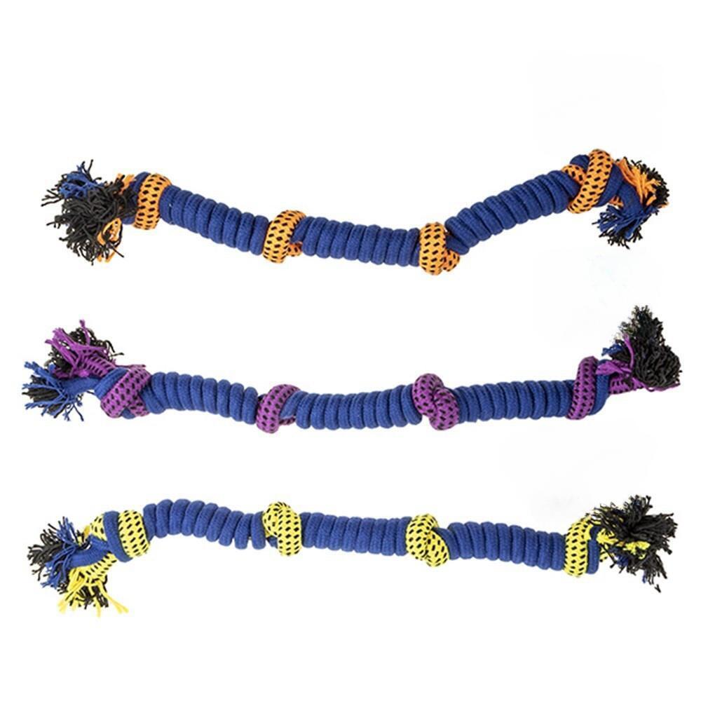 Dog Toys: YES4PETS 3 x Dog Toy Tug-of-War Knotted Cotton Rope Pet Toy 54cm Long Chew Rope Play Dental