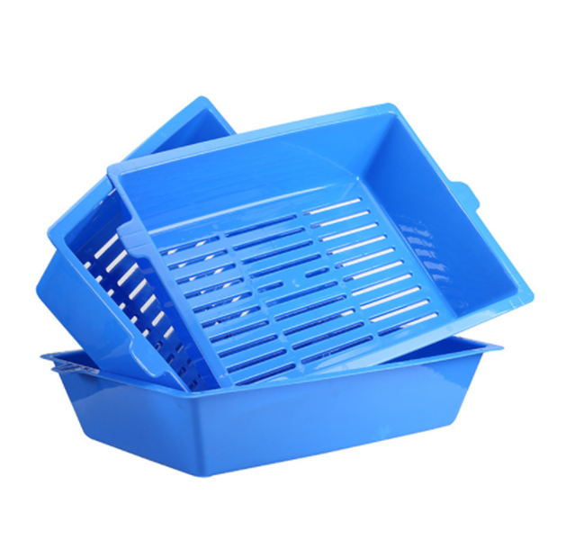 Cat Litter: YES4PETS Lift and Sift Self Cleaning Kitty Litter Trays Cat Litter Tray Toilet Sifting Slotted Trays