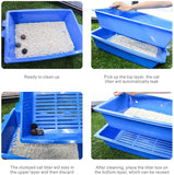 Cat Litter: YES4PETS Lift and Sift Self Cleaning Kitty Litter Trays Cat Litter Tray Toilet Sifting Slotted Trays