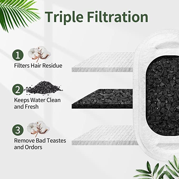 Dog Bowls, Feeders & Waterers: YES4PETS 16 x Pet Dog Cat Fountain Replacement Filtration Automatic Water Dispenser Filter