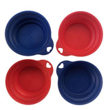 Dog Bowls, Feeders & Waterers: YES4PETS 4 x Pet Portable Folding Bowl Dog Cat Food Feeding Water Feeder Collapsable Travel