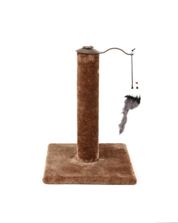 Cat Scratching Posts: YES4PETS Cat Kitten Single Scratching Post with Toy-Brown