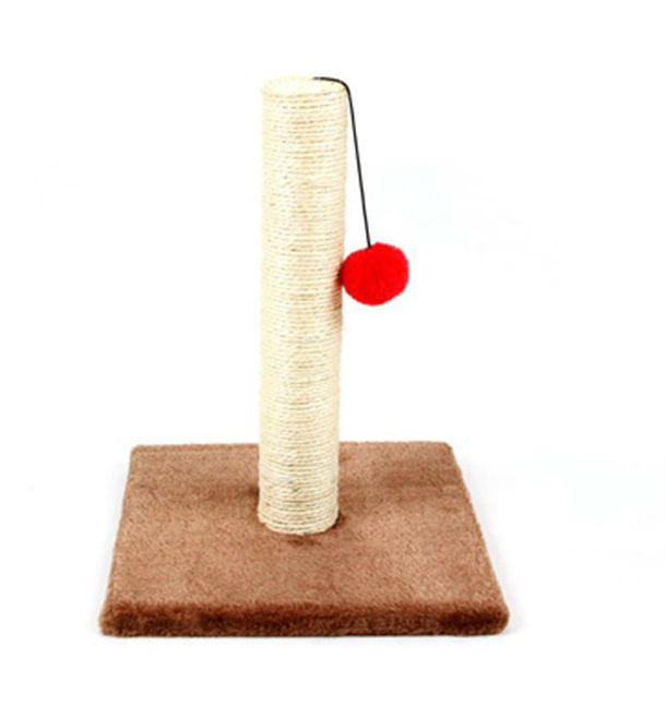 Cat Scratching Posts: YES4PETS 2 x Cat Kitten Single Scratching Post with Toy-Brown